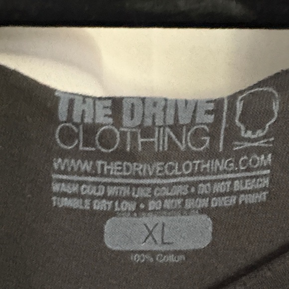 Adjust Your Crown Edgy Shredded Tee with Gold Skull Graphic - Picture 2 of 3